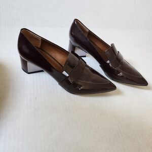 FRANCO SARTO wine 2 inch pump w/asymmetrical heel